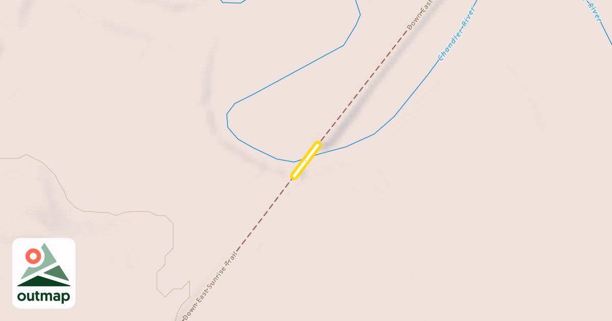 Map of Down East Sunrise Trail