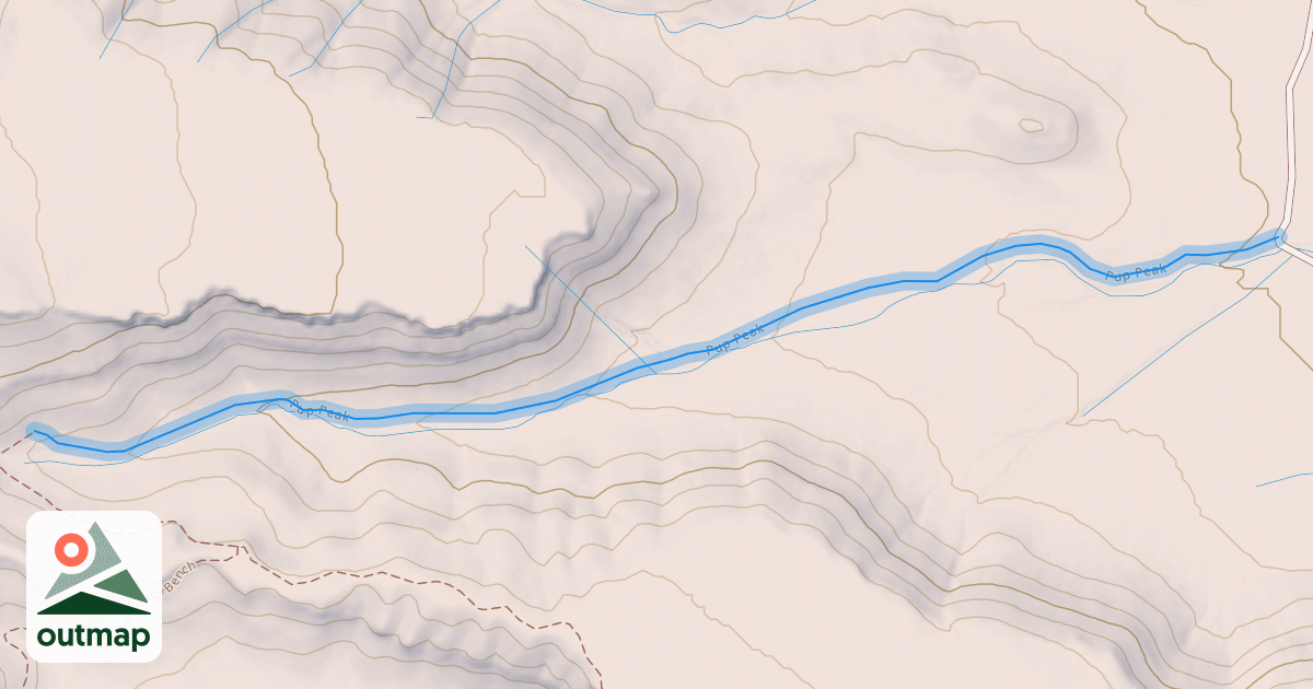 Map of Pup Peak