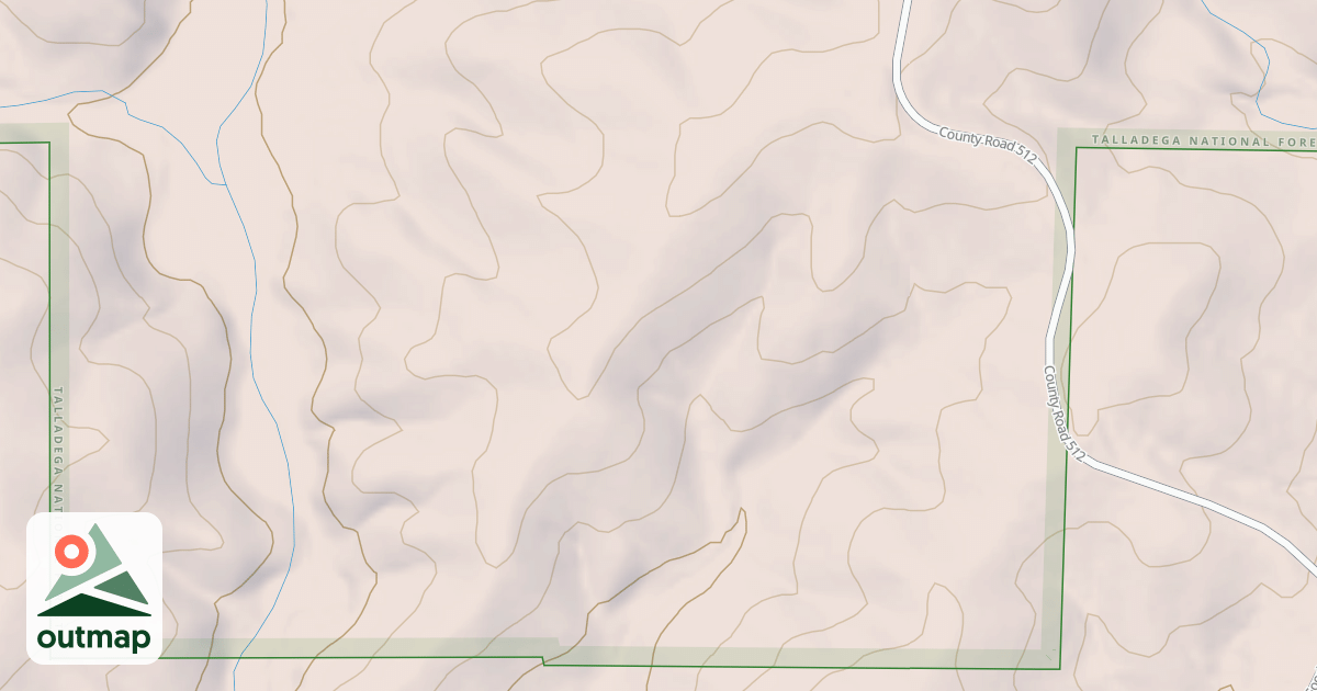 Map of N. SHINBONE RIDGE