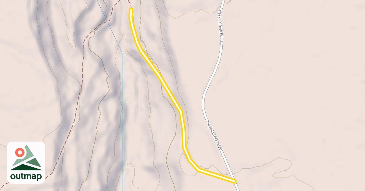 Map of Haskil Basin Road