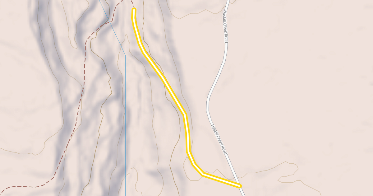 Map preview of Haskil Basin Road