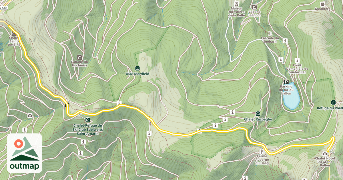Map of Route des Crêtes