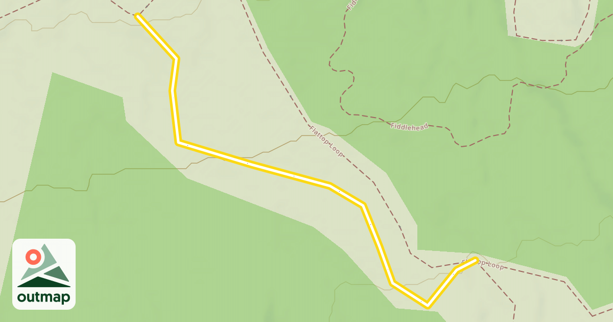Map of Flattop Loop