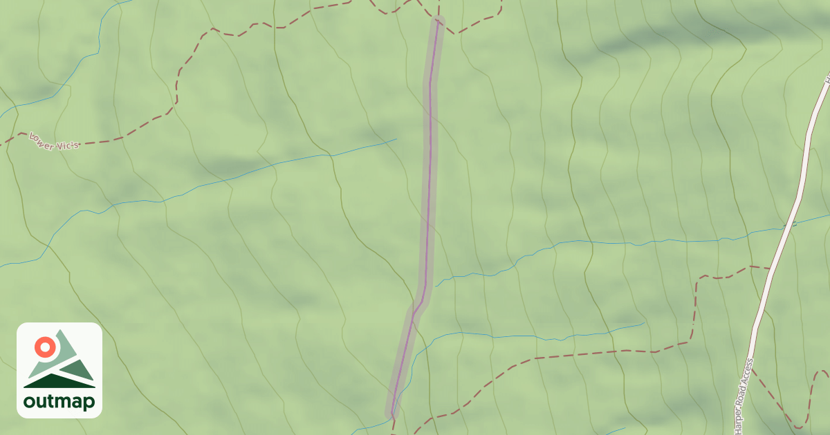 Map of Coquitlam Lake View Trail