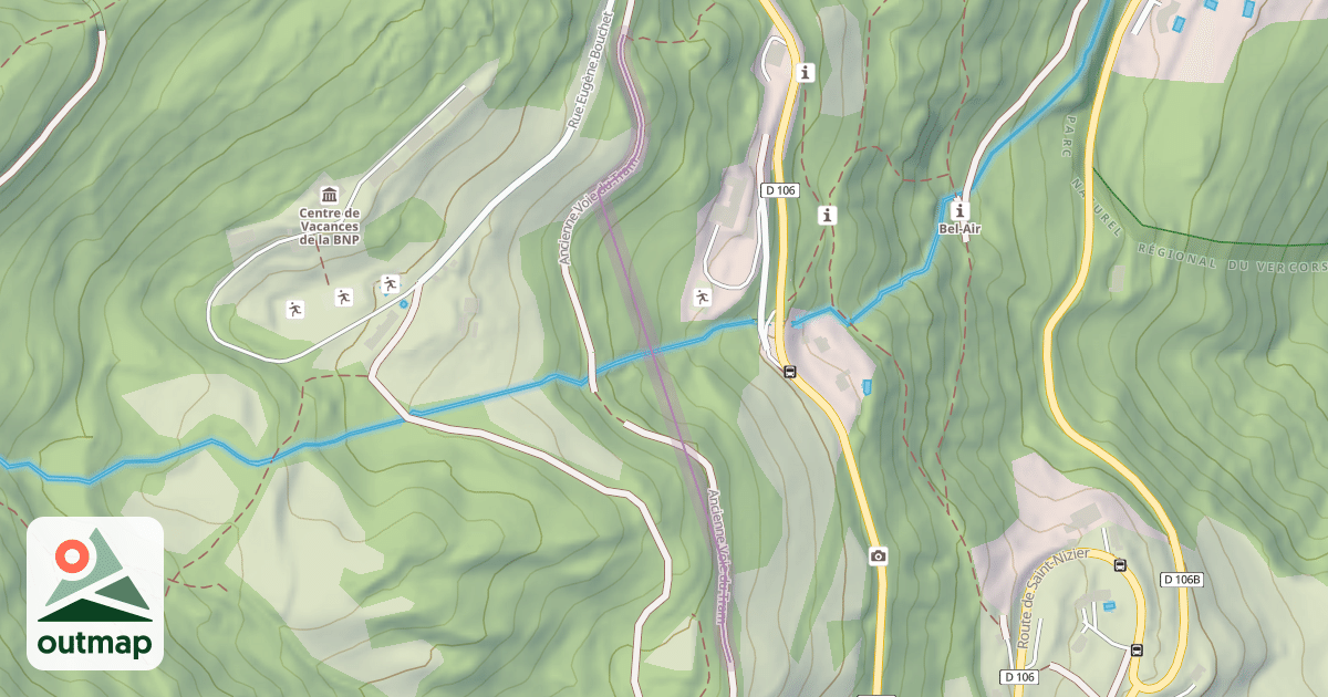 Map of Ancienne Voie du Tram