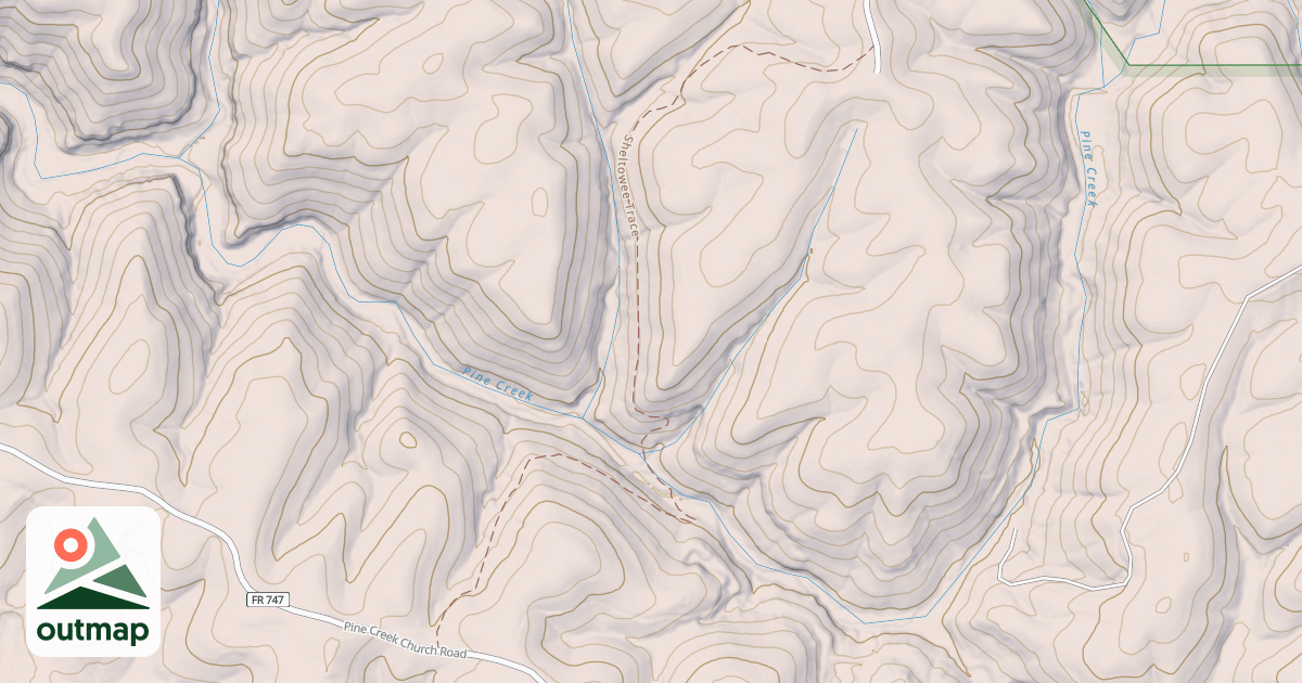 Map of USFS Motor Vehicle Use Map Trails 20733