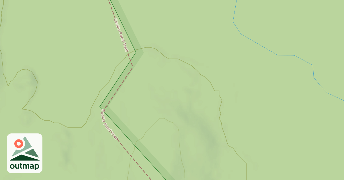 Map of Cook Pond Trail