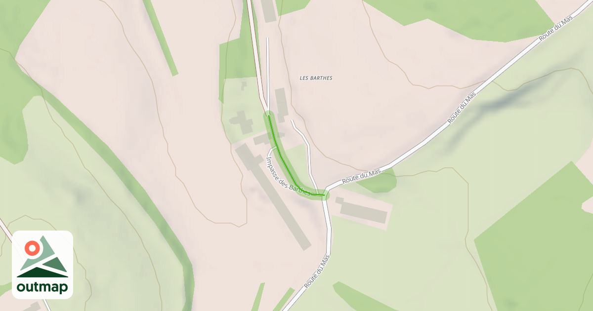 Map of Impasse des Barthes