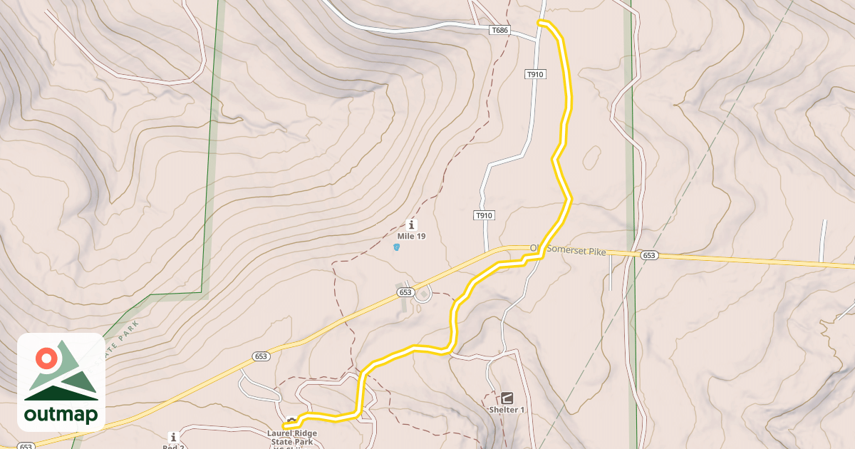 Map of Orange XC Trail
