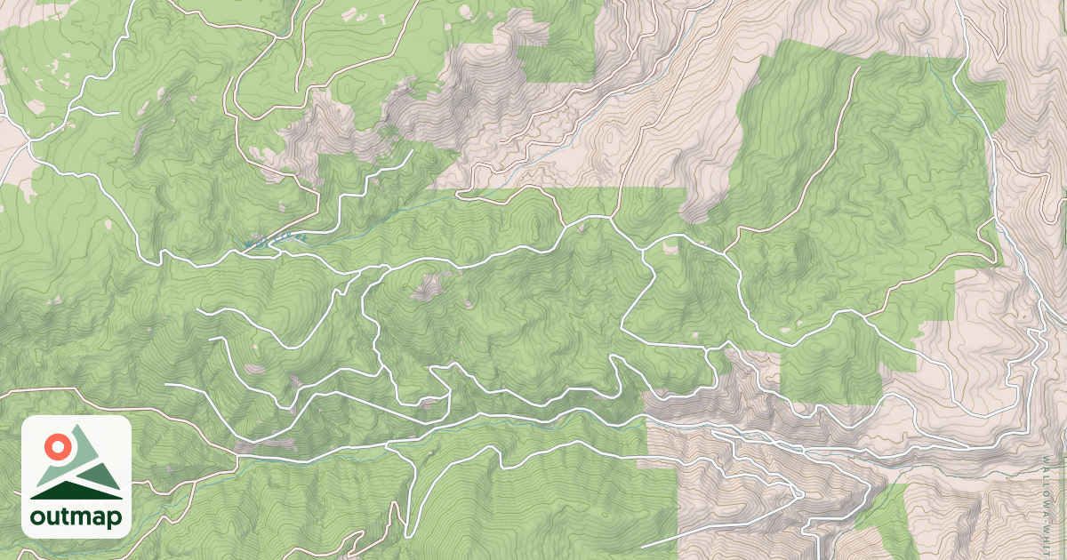 Map of Upper Wolf Cr Snowmobile