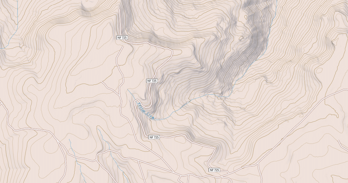 Map preview of USFS National Forest System Roads {9057F197-8622-4B62-8373-A01914EB2FD5}
