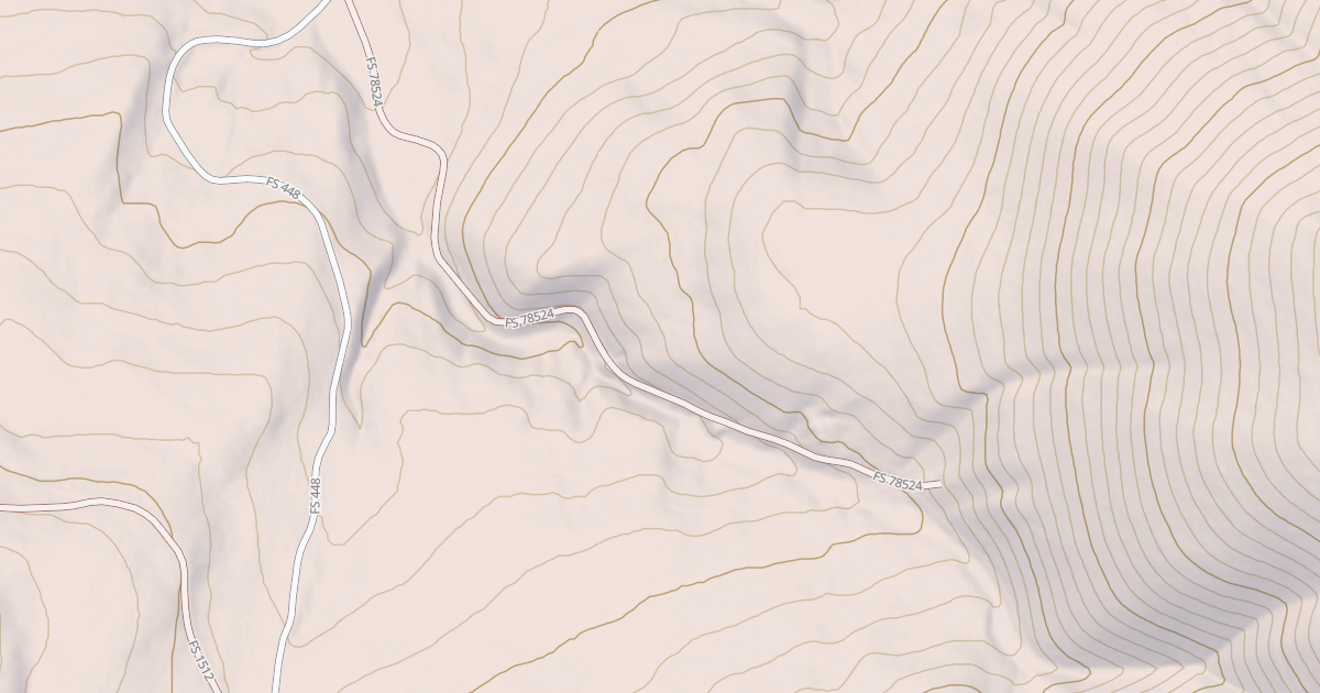 Map preview of USFS National Forest System Roads {F11061D2-D2CF-4781-B256-A70D9B98C3C3}