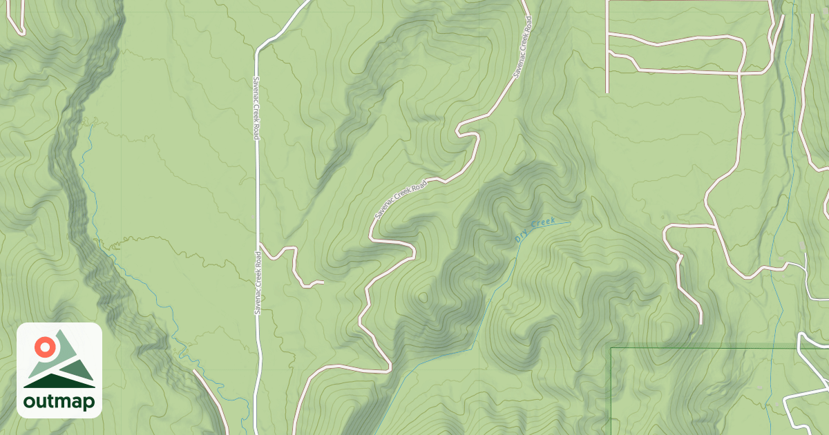 Map of SAVENAC CREEK