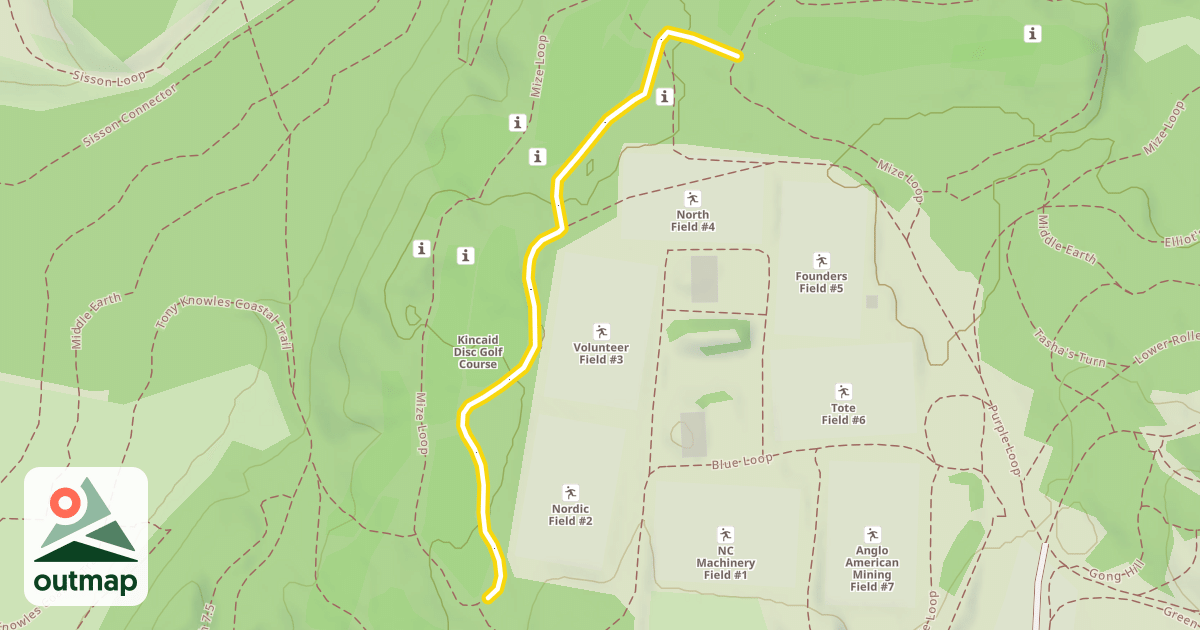 Map of Mize Loop