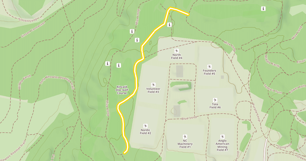 Map preview of Mize Loop