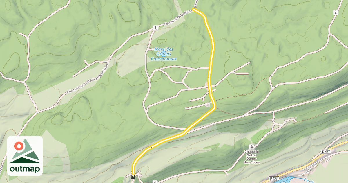 Map of Chemin des Grands Communaux
