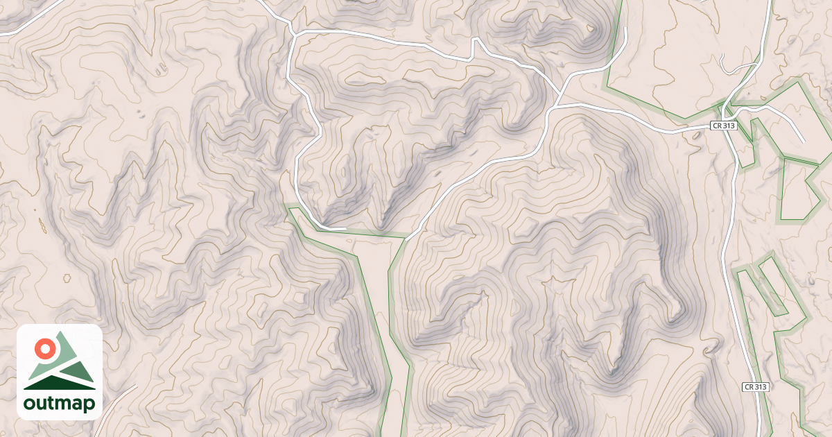 Map of HAY CREEK BR 1B