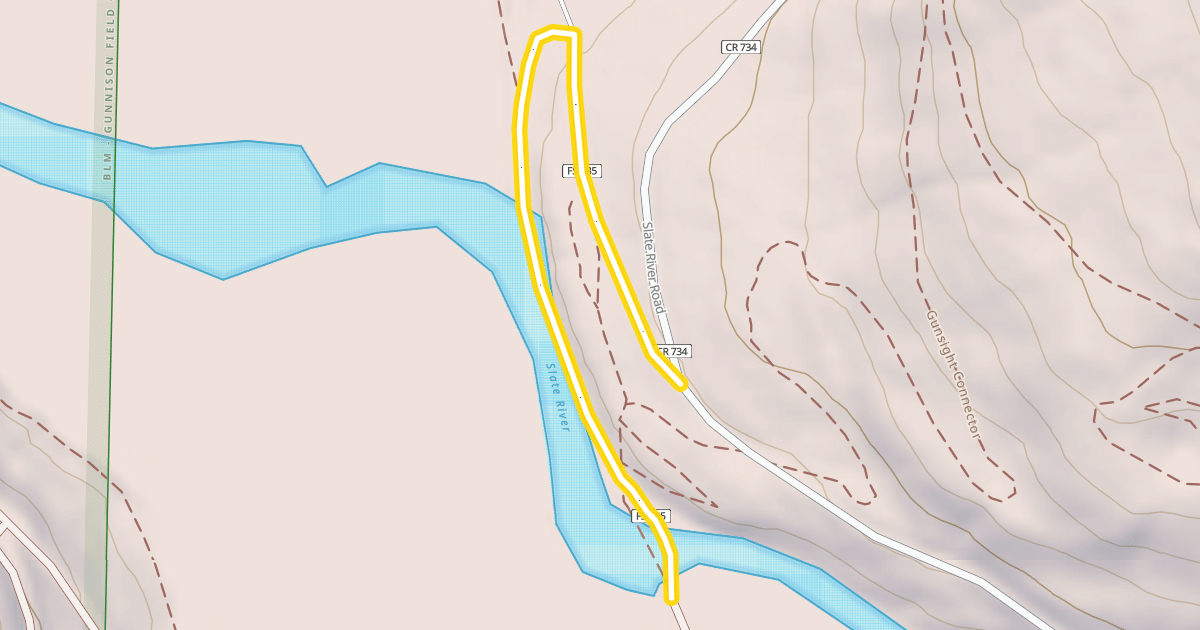 Map preview of Gunsight Pass Road 585