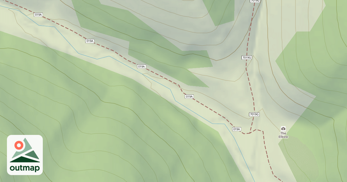 Map of RICHARDS HOLLOW ELBOW