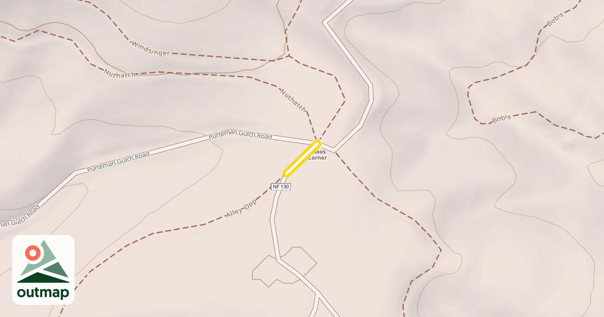 Map of Forest Road 8010-130