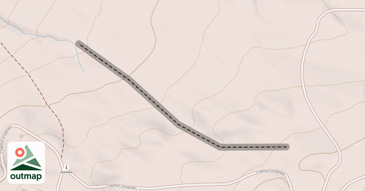 Map of (abandonné) piste