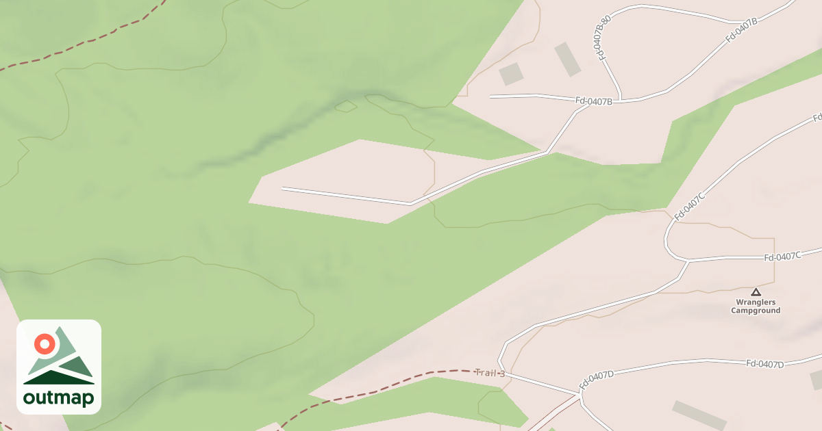 Map of BASIC CAMPSITES ACCESS