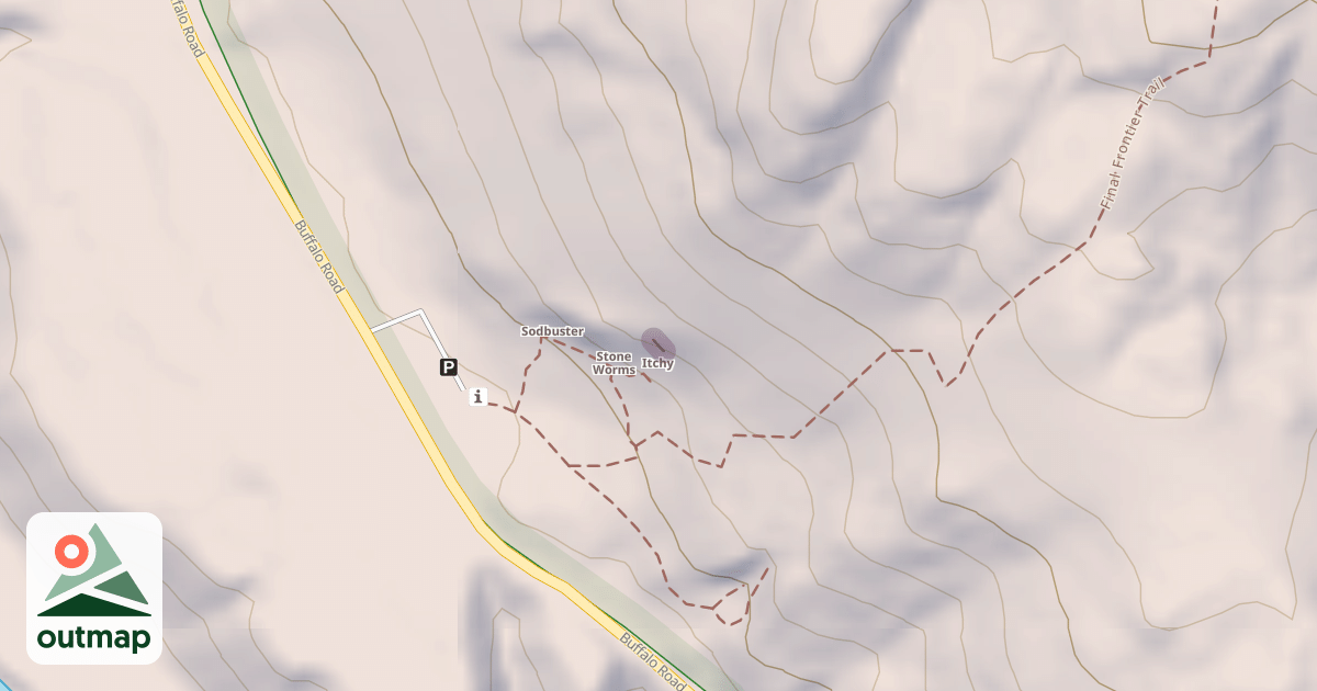 Map of Climbing Crag