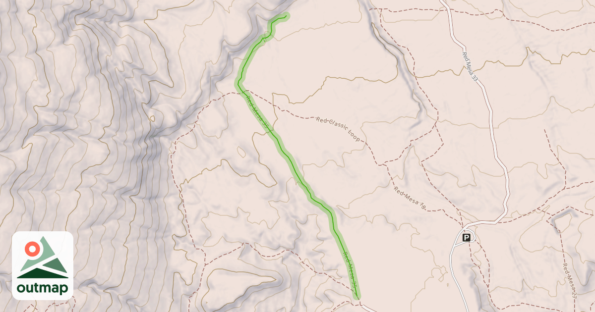 Map of Red Mesa 35