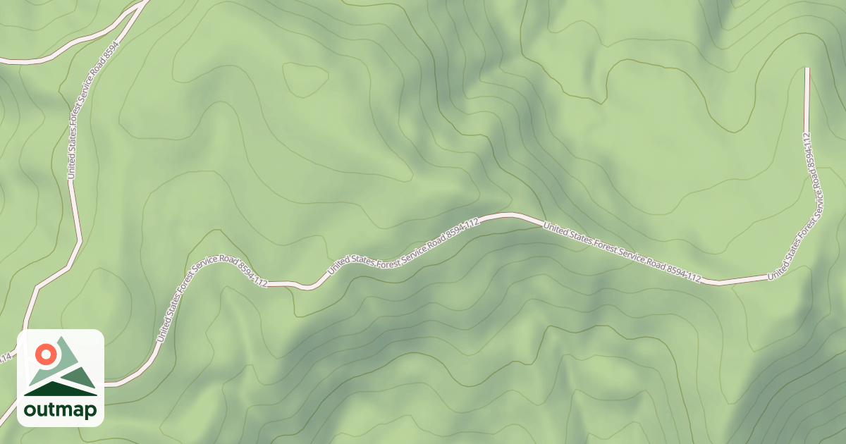 Map of USFS Motor Vehicle Use Map Roads {28961954-B4ED-4640-BB80-BA06FD469AD6}