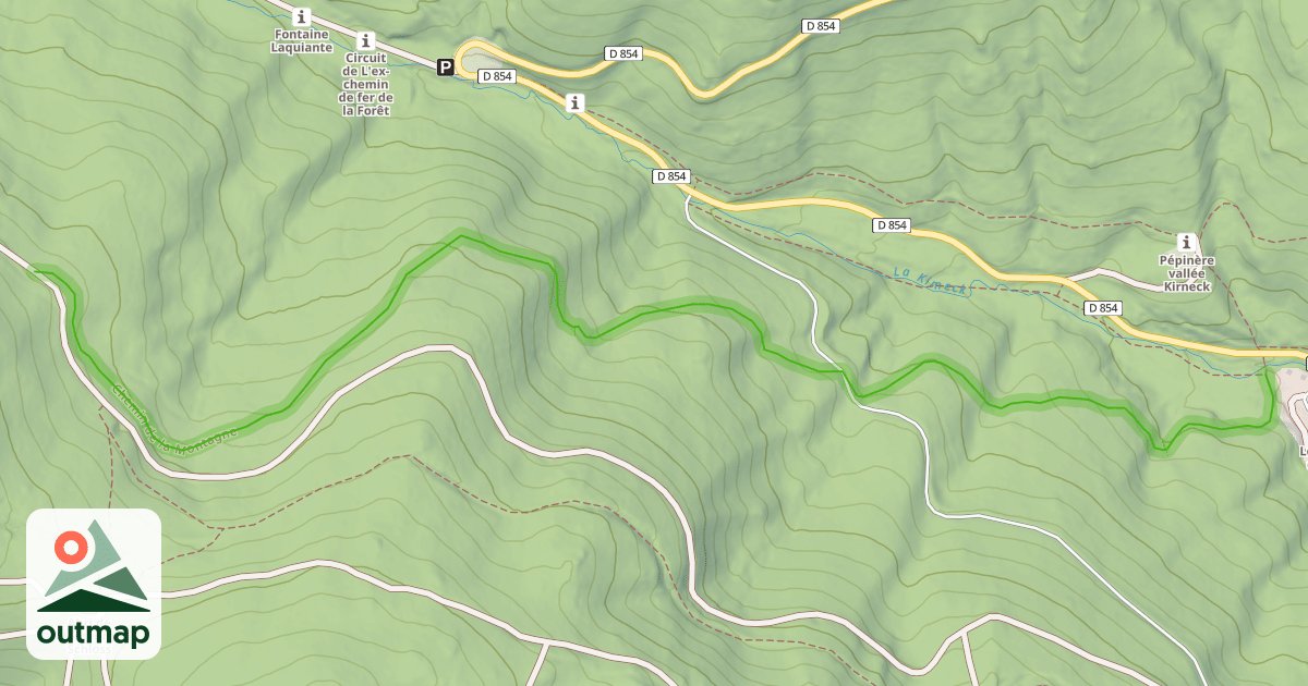 Map of Chemin de la Montagne