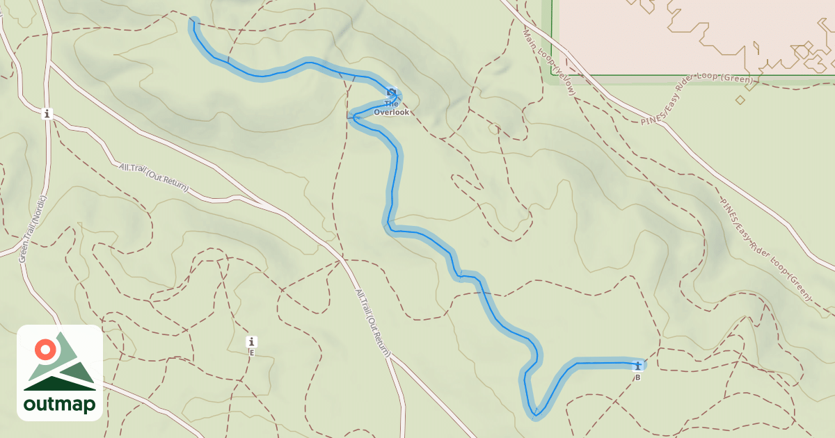 Map of Overlook Trail (Orange)