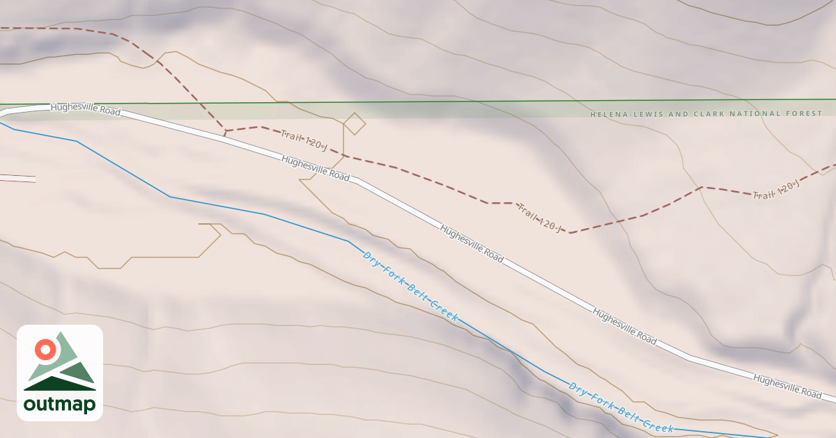 Map of DRY FORK DISPERSED J