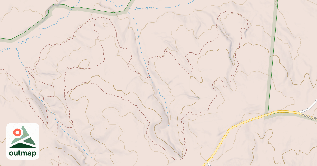 Map of Town Creek Loop A