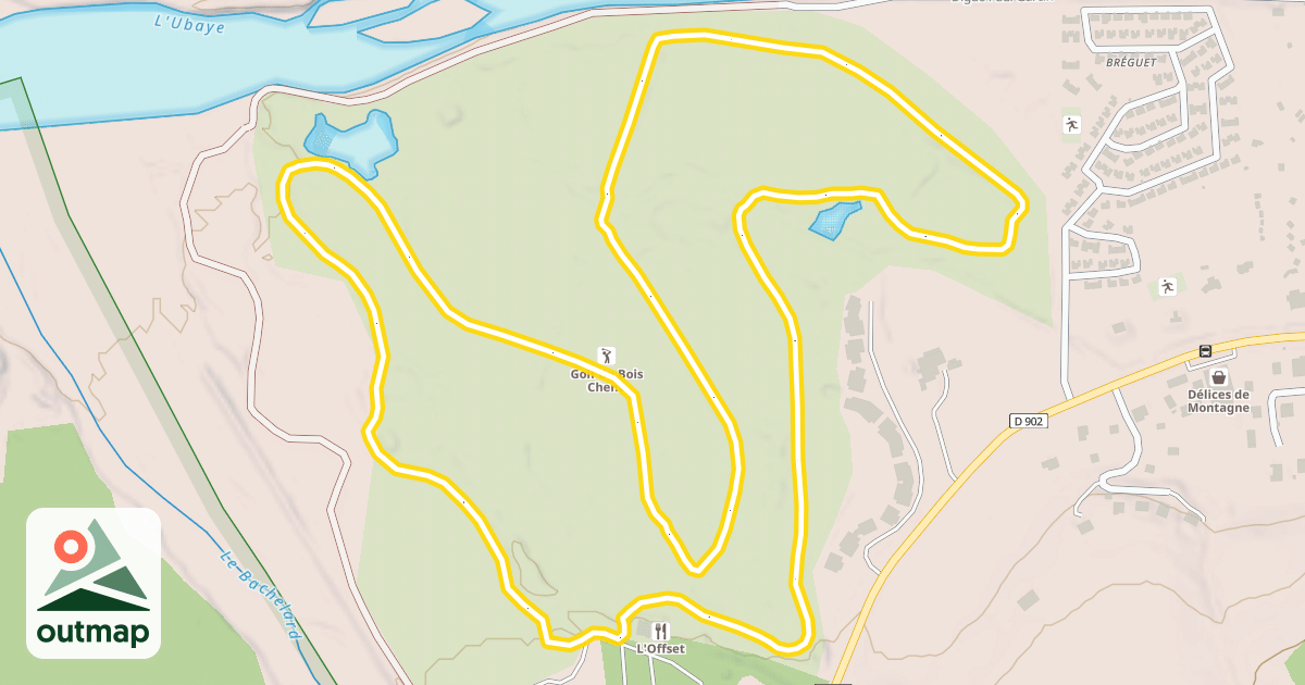 Map of Grande boucle du Golf du Bois Chenu