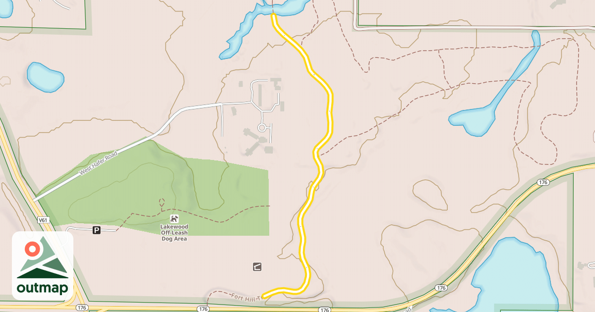 Map of Fort Hill Trail