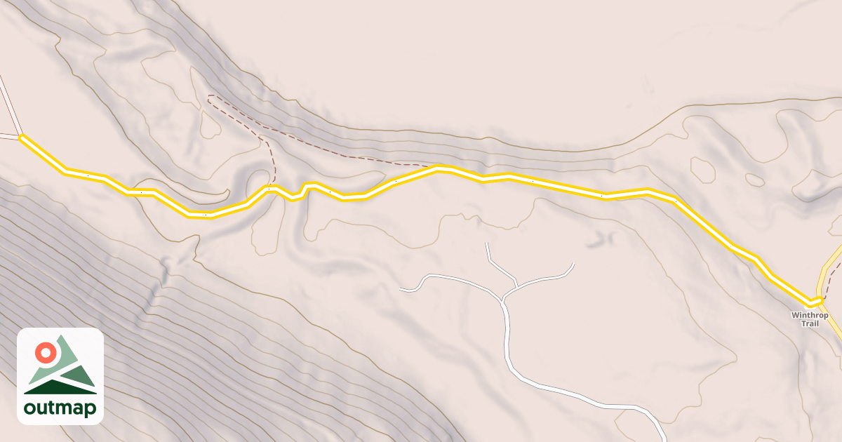 Map of Winthrop Trail (Lower)