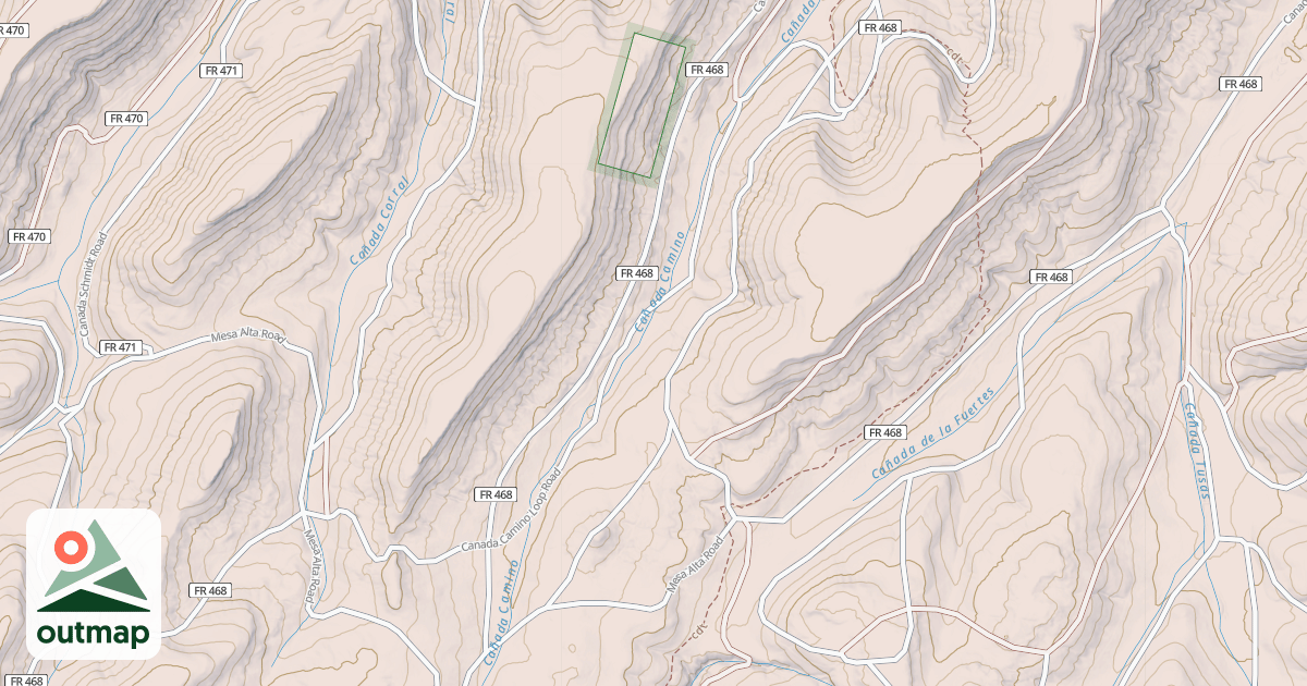 Map of CANADA CAMINO LOOP