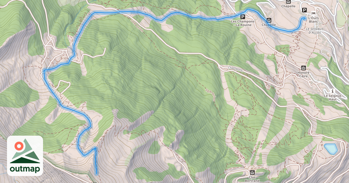 Map of Valcibière