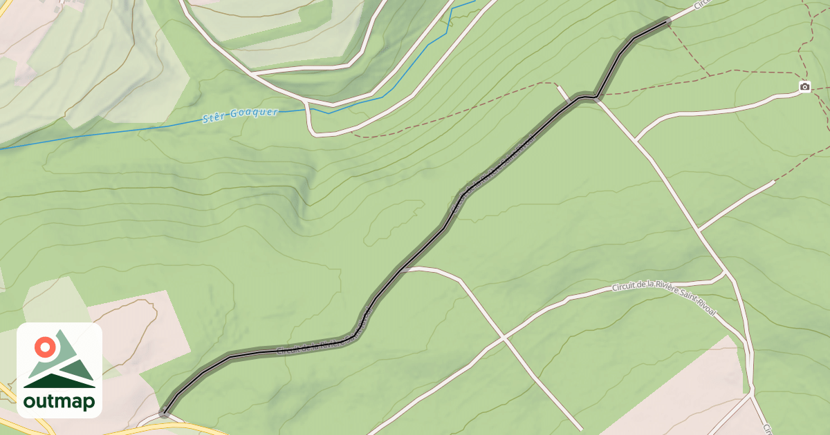Map of Troiad Stêr Sant-Riwal