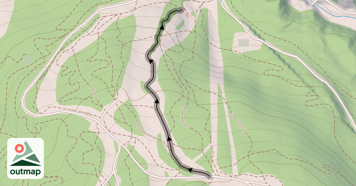 Map of Lower Whistler Downhill