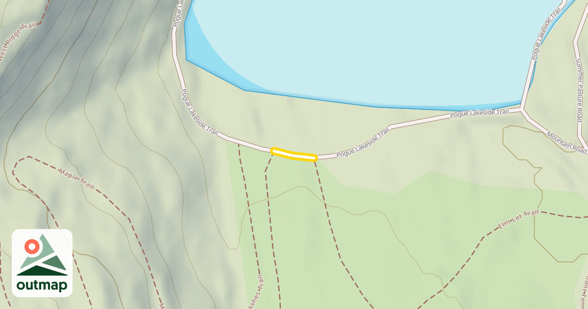 Map of Pogue Lakeside Trail