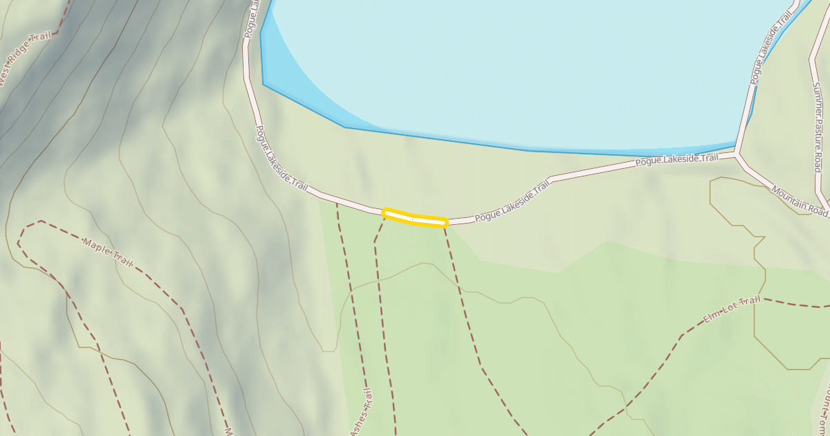 Map preview of Pogue Lakeside Trail