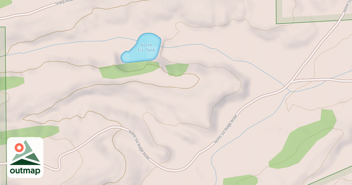 Map of NORTH SIX RIDGE