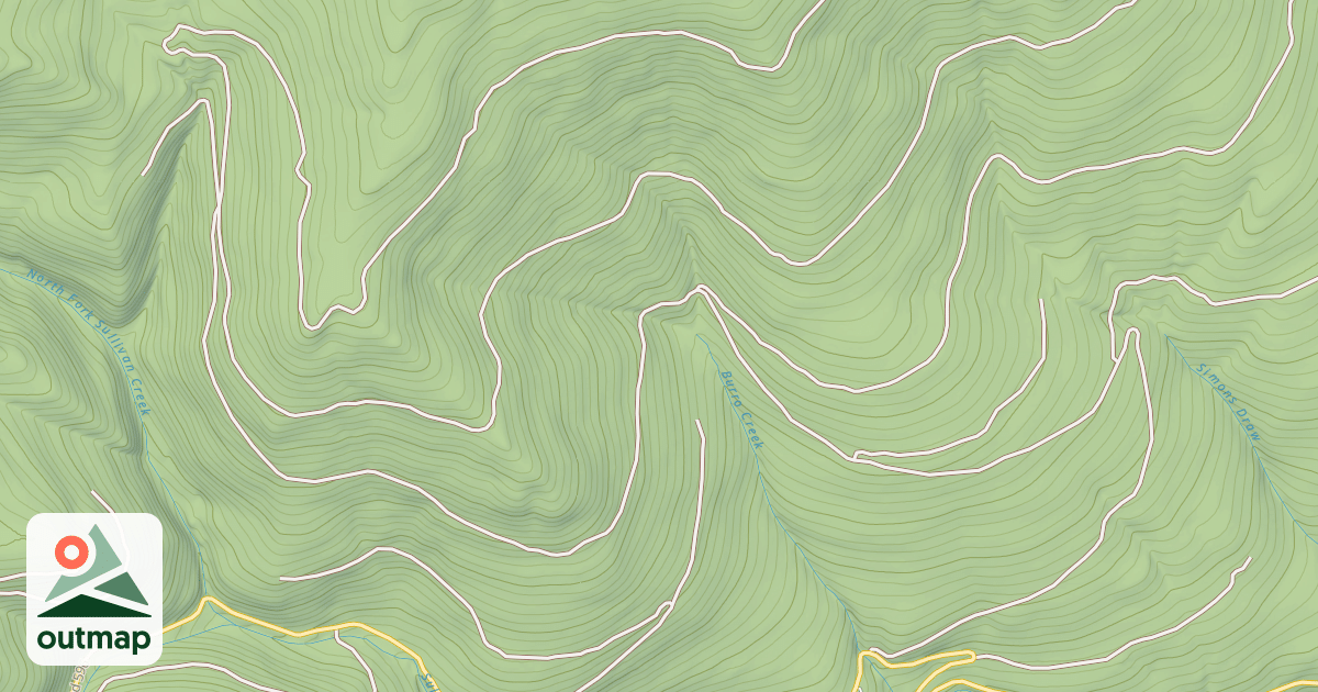 Map of BURRO CREEK
