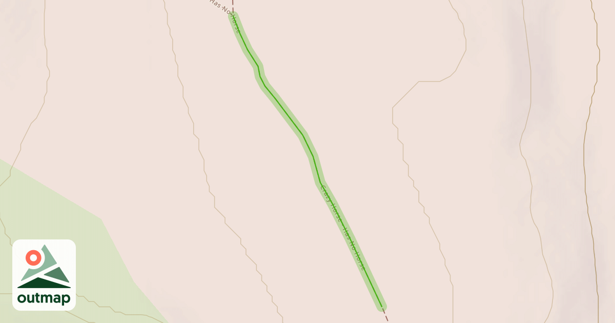 Map of Crazy Horse - Has No Horse