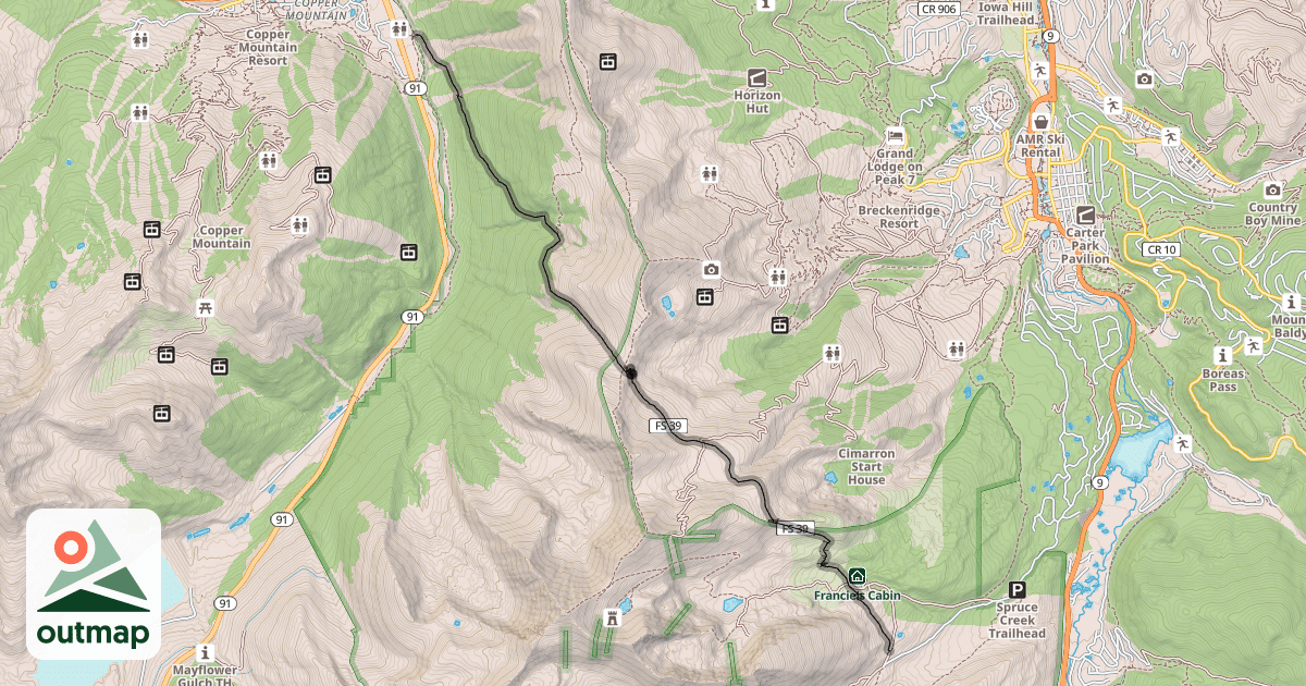 Map of Wheeler Trail