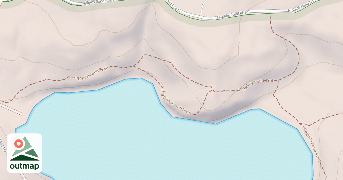 Map of Higgin's Pond Trail