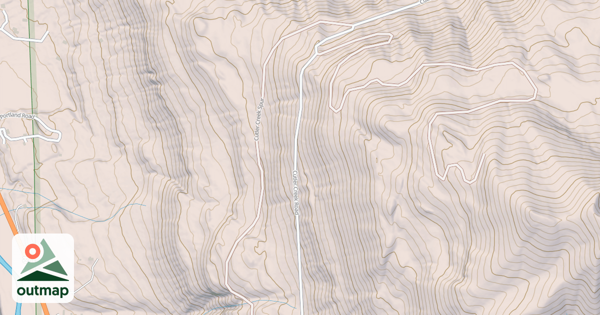 Map of CUTLER CREEK SPUR 1A