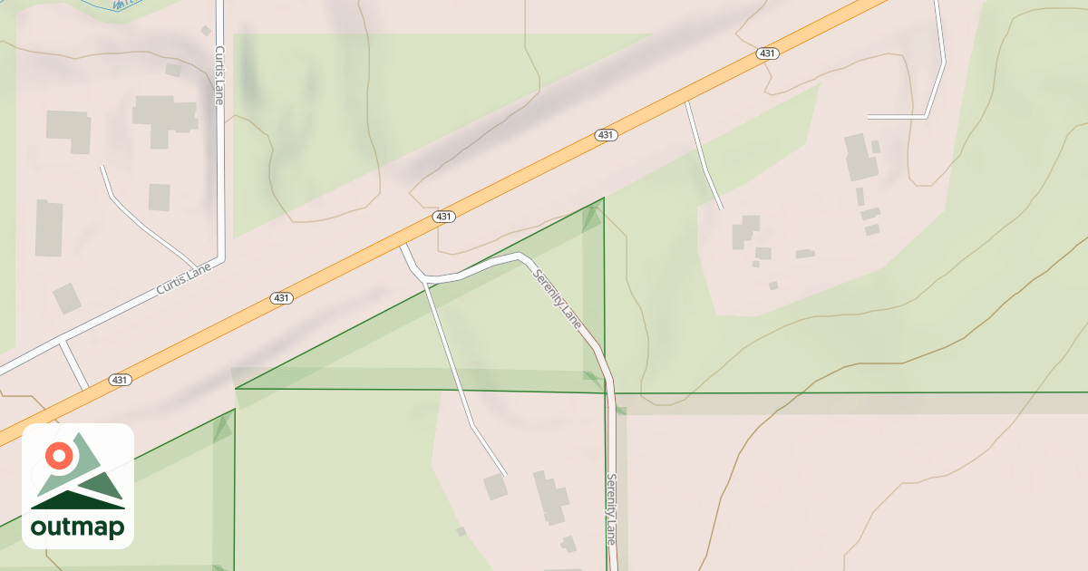 Map of SERENITY LANE
