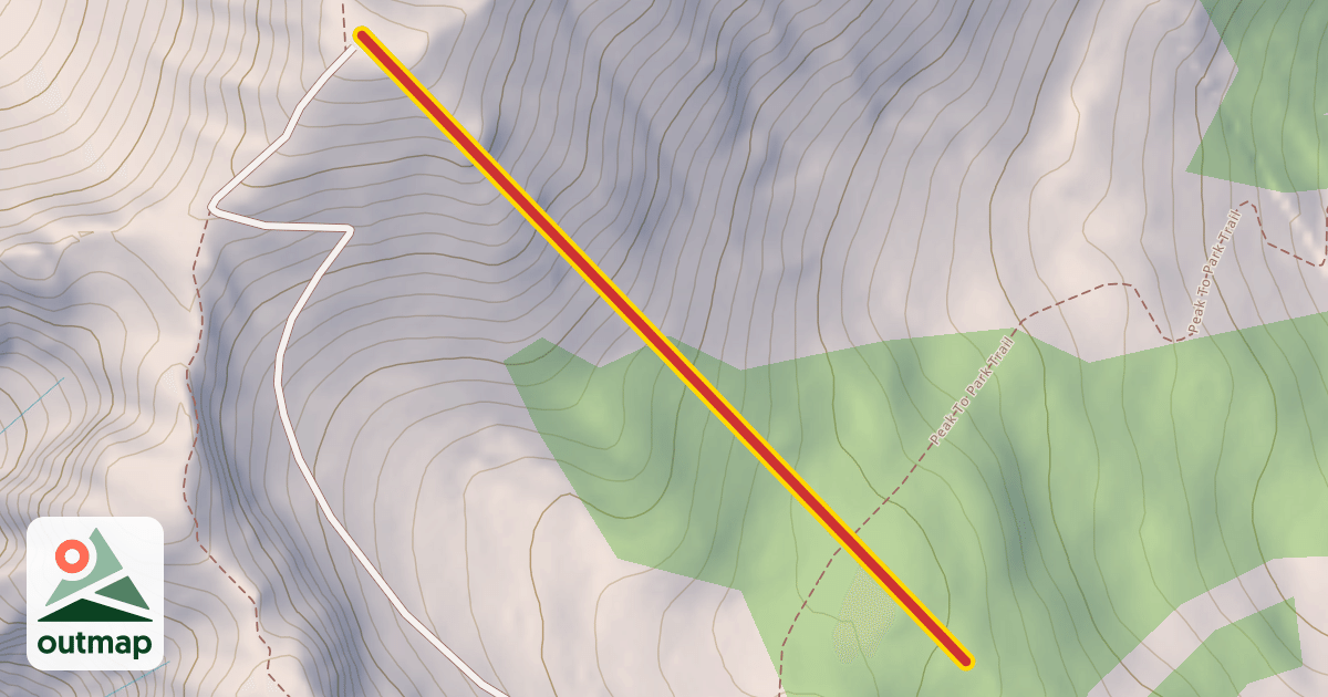 Map of Polar Peak Chair